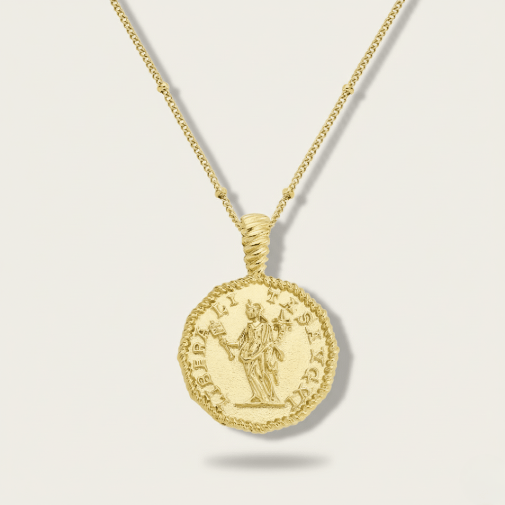Empowerment Sieraden - Athena Munt Ketting voor Vrouwen, Antiek Ontwerp