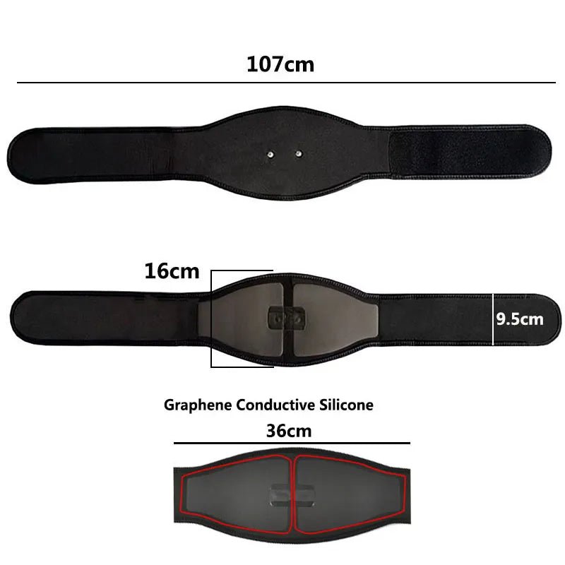  Ems abdominal muscle trainer - effective belly trainer for strong abdominal muscles, portable fitness device with 19 intensity levels-5