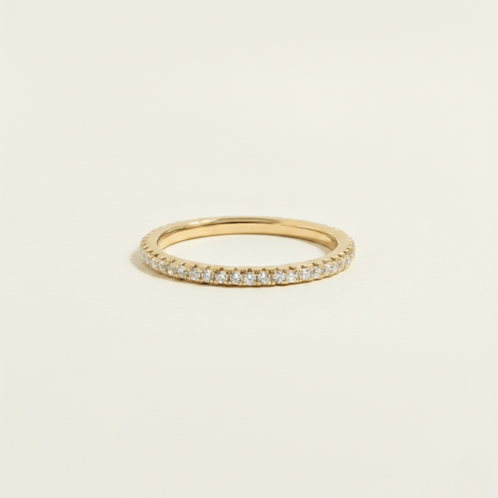 Eternity Sprankelend Zilver Gouden Ring