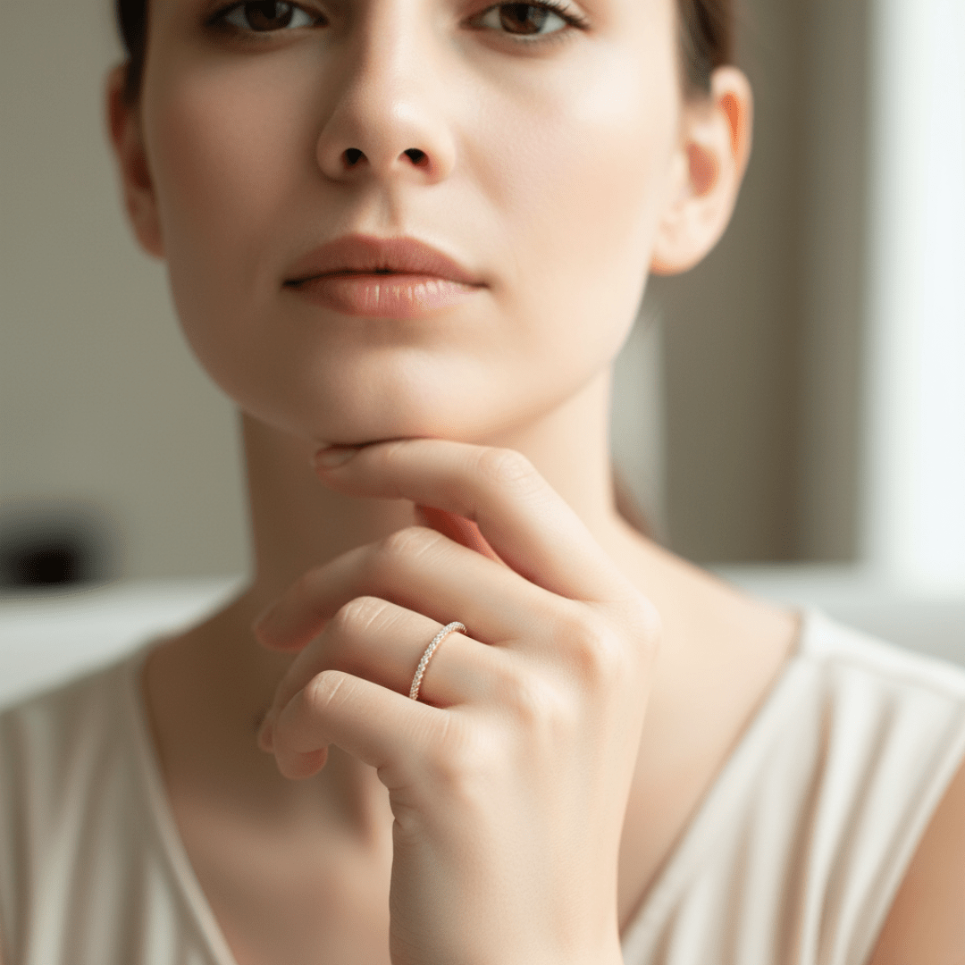 Anillo Eternity Brillante Plata Oro