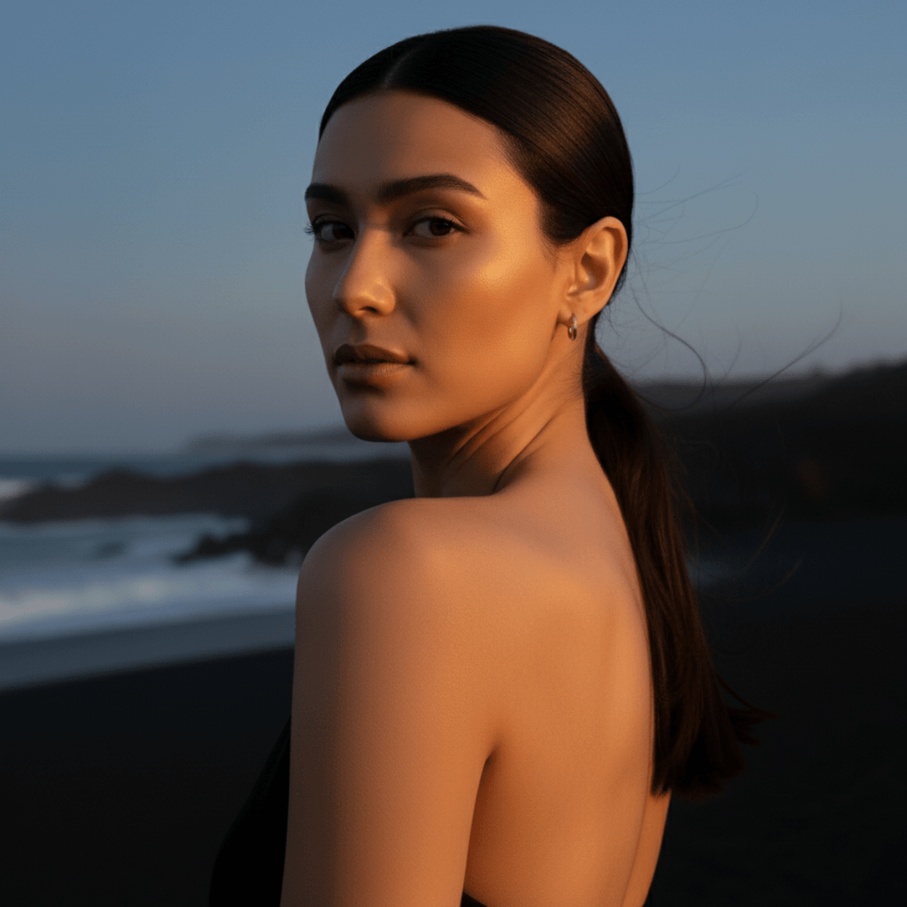 Pendientes de aro de plata y oro desgastados por el mar