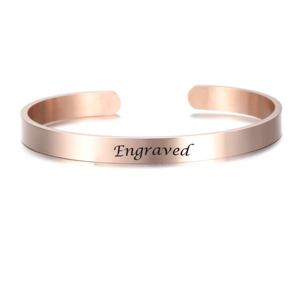 ENGRAVIA – Bracelet gravé personnalisé en acier inoxydable