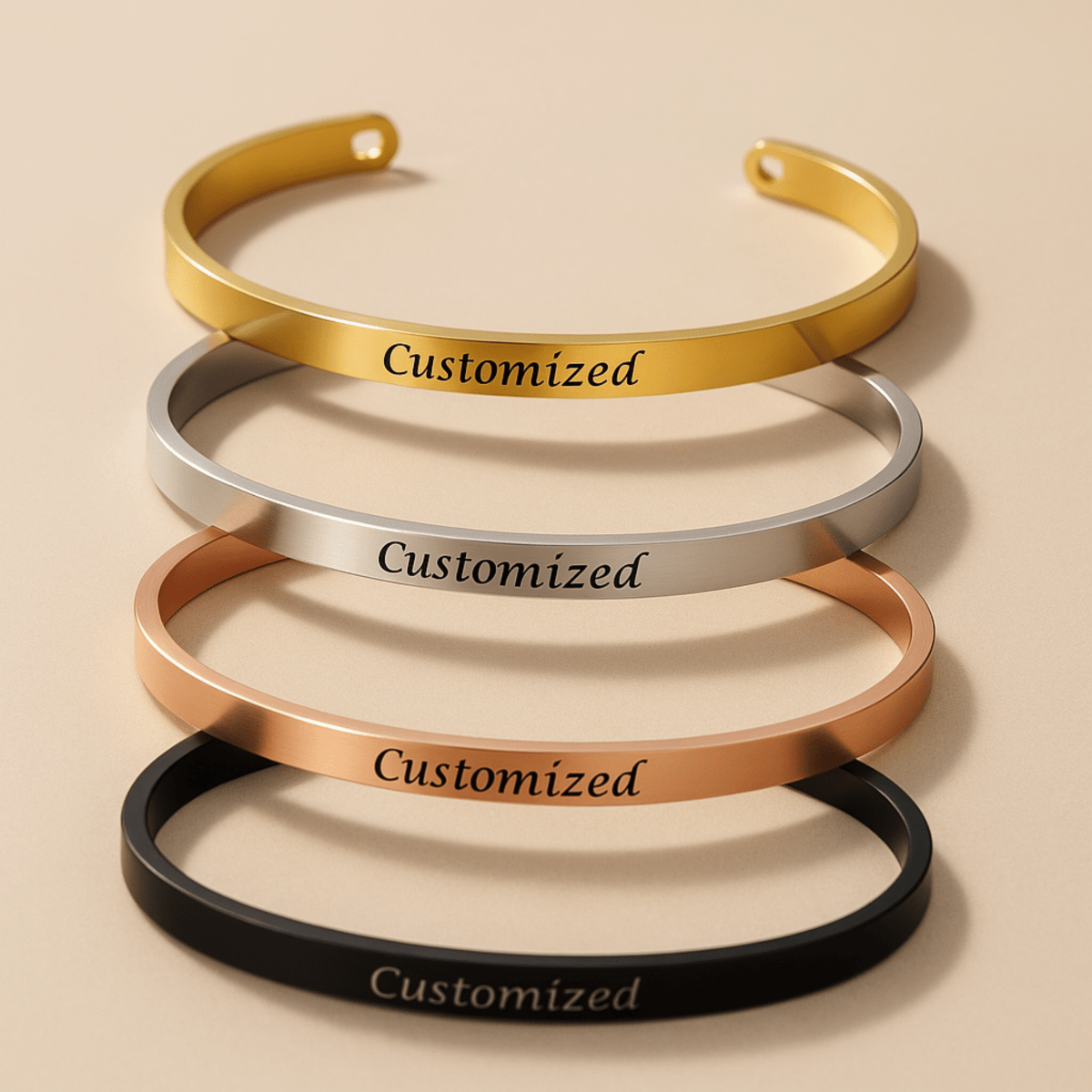 ENGRAVIA – Gepersonaliseerde gegraveerde armband van roestvrij staal