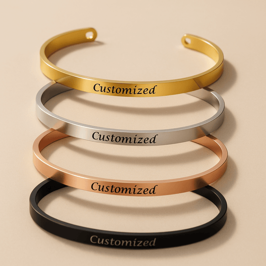 ENGRAVIA – Gepersonaliseerde gegraveerde armband van roestvrij staal