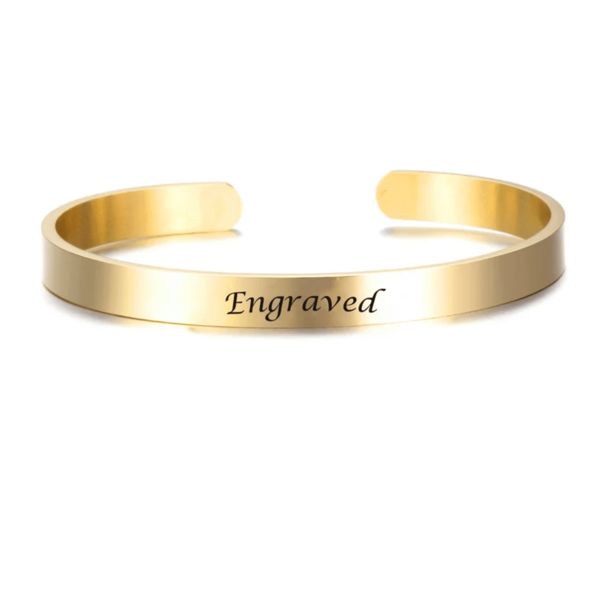 ENGRAVIA – Bracelet gravé personnalisé en acier inoxydable