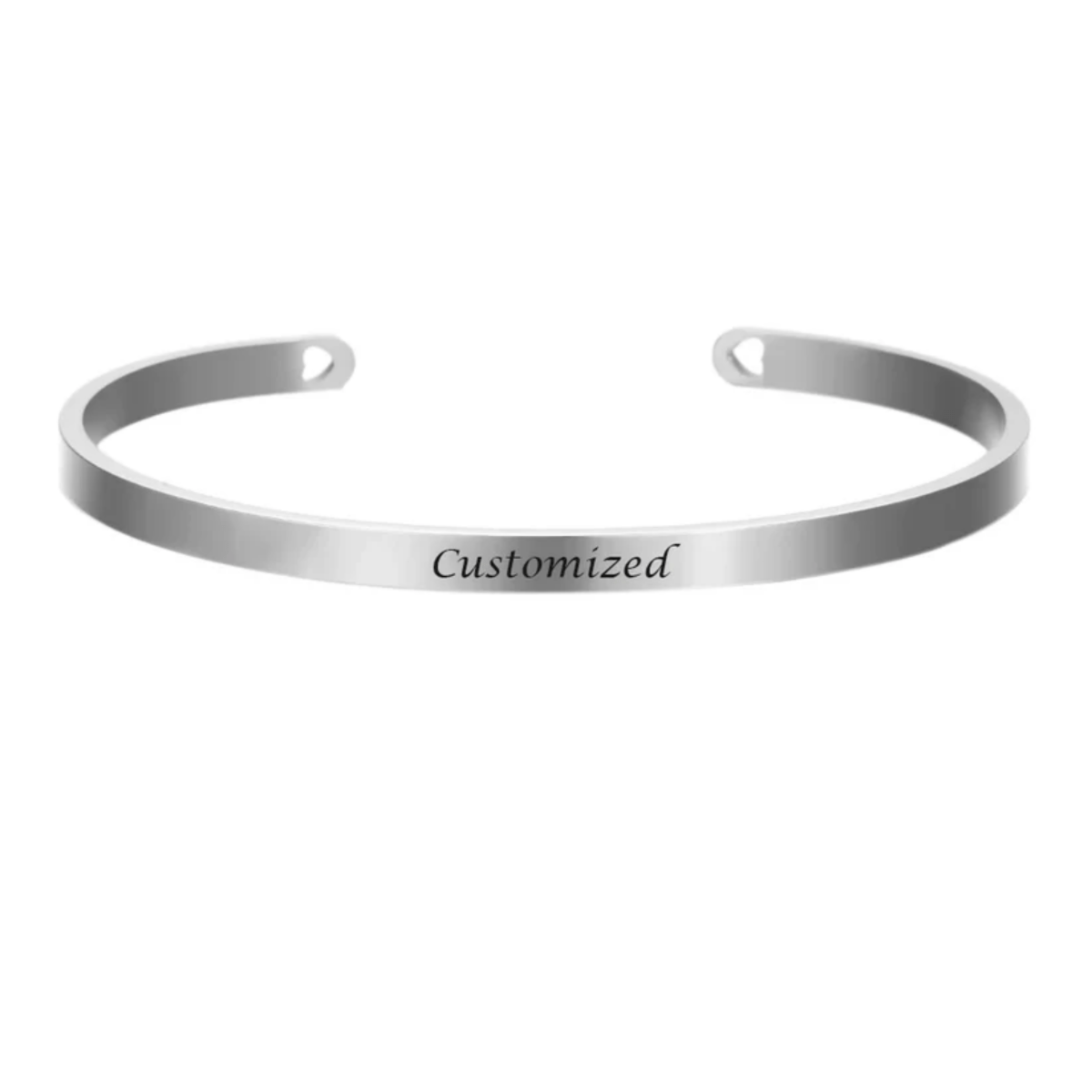 ENGRAVIA – Bracelet gravé personnalisé en acier inoxydable