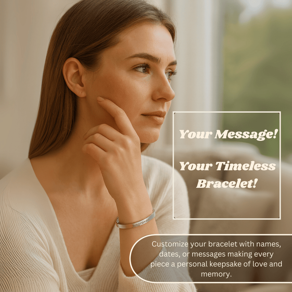 ENGRAVIA – Pulsera personalizada grabada en acero inoxidable