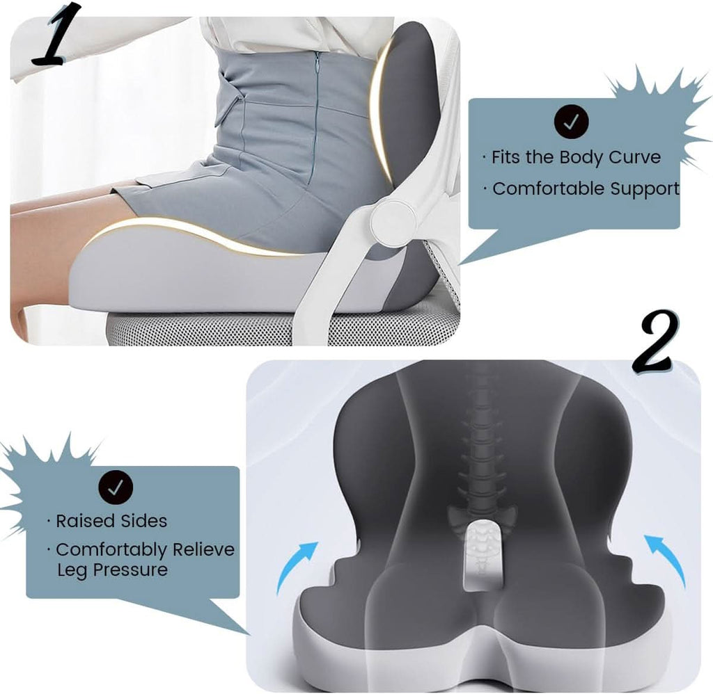 BODYFORM KUSSEN – Ergonomisch traagschuim zitkussen voor dagelijks comfort