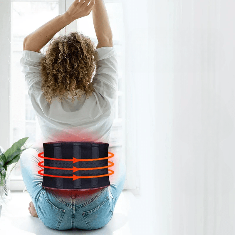  Ergonomic heating belt with adjustable warmth for back pain relief-5