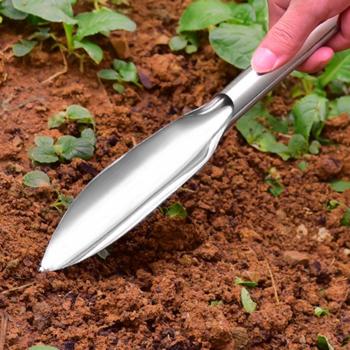 Variant image for Ergonomic Stainless Steel Garden Scoop for Digging, Weeding, and Planting – 32cm Long, Comfortable Handle-1