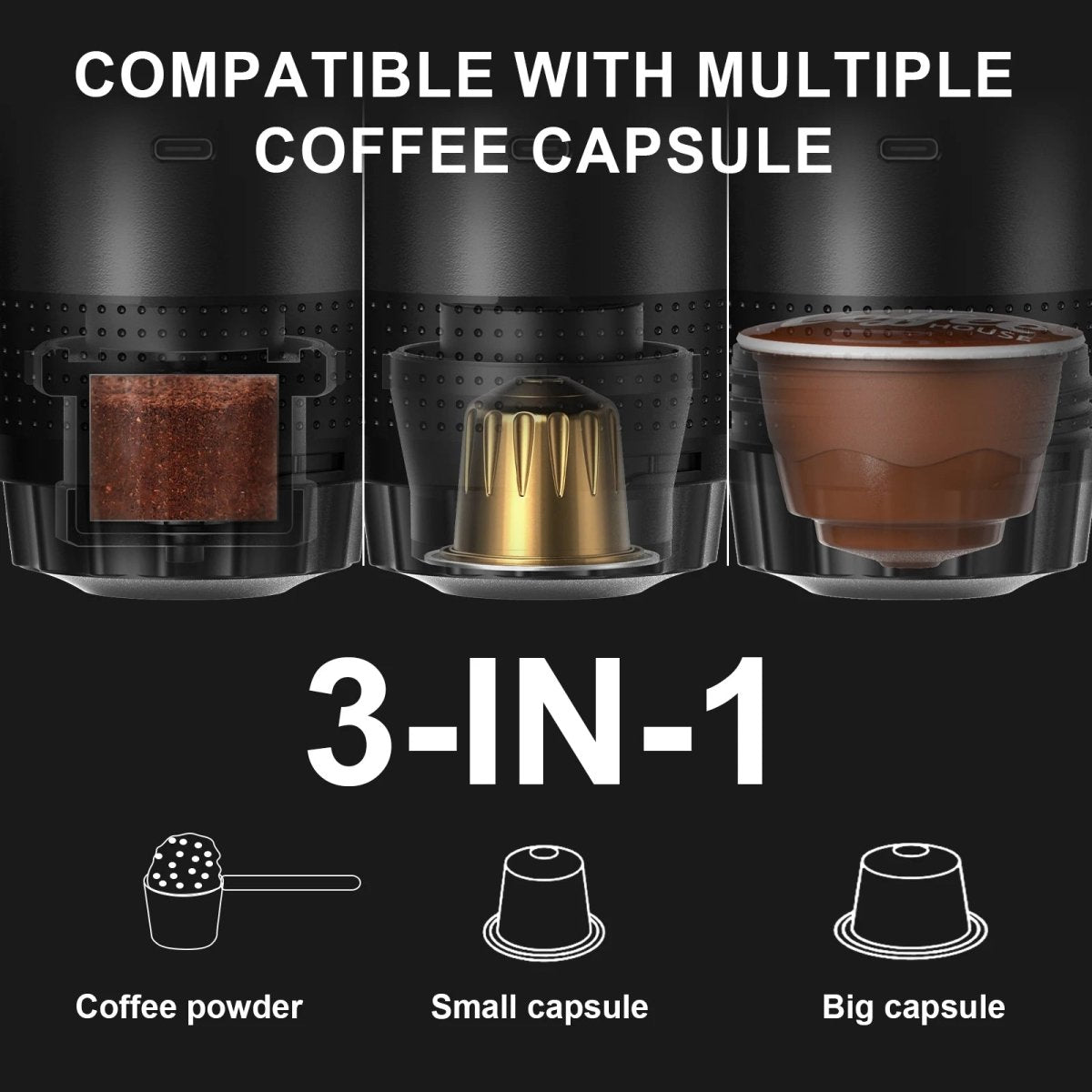 BREWGO – Portable 3-in-1 Espresso Maker with High-Pressure Brewing 4