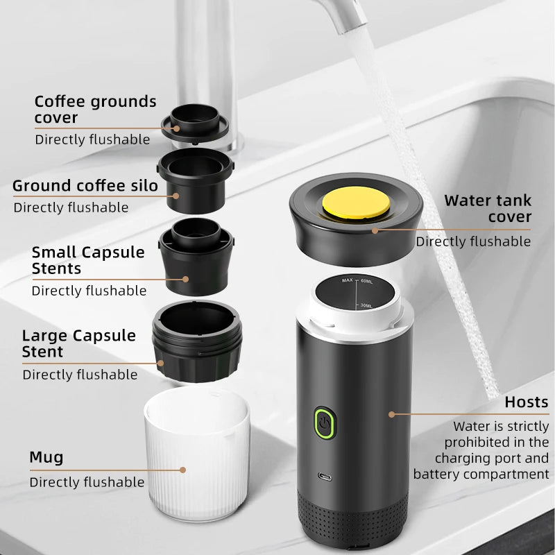 BREWGO – Portable 3-in-1 Espresso Maker with High-Pressure Brewing 5