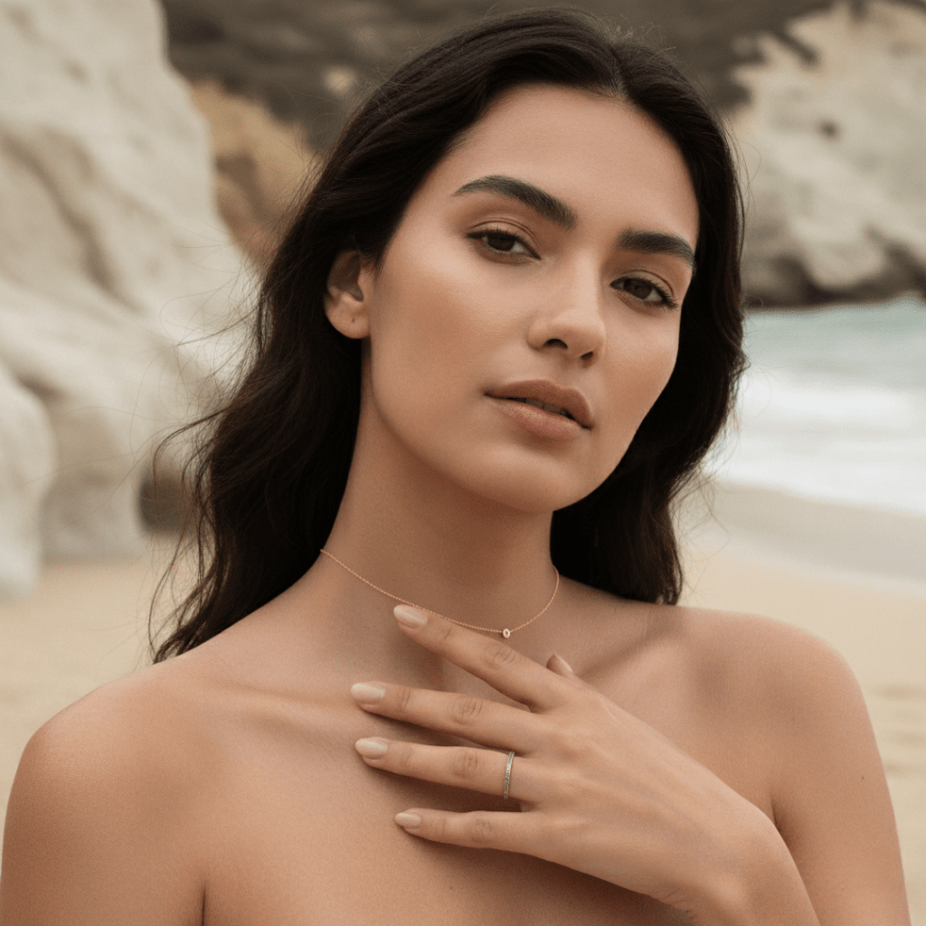 Eeuwige geboortesteen gouden ring