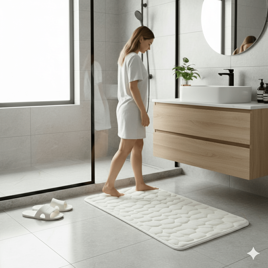 ETERNASTEP MAT – Tappetino da bagno ultra morbido e ad asciugatura rapida per comfort e sicurezza