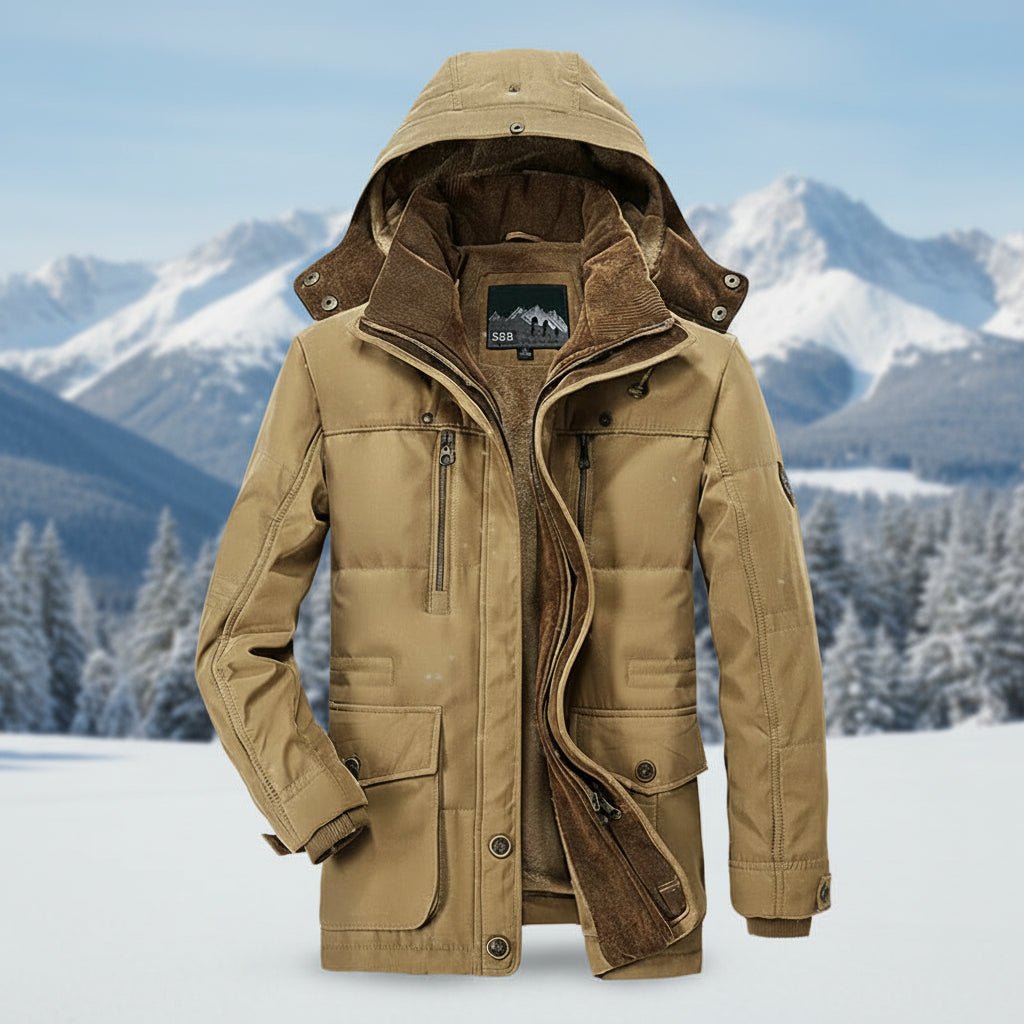 POLARON – Eco-Friendly Men's Insulated Winter Jacket, Rain Resistant Design 0