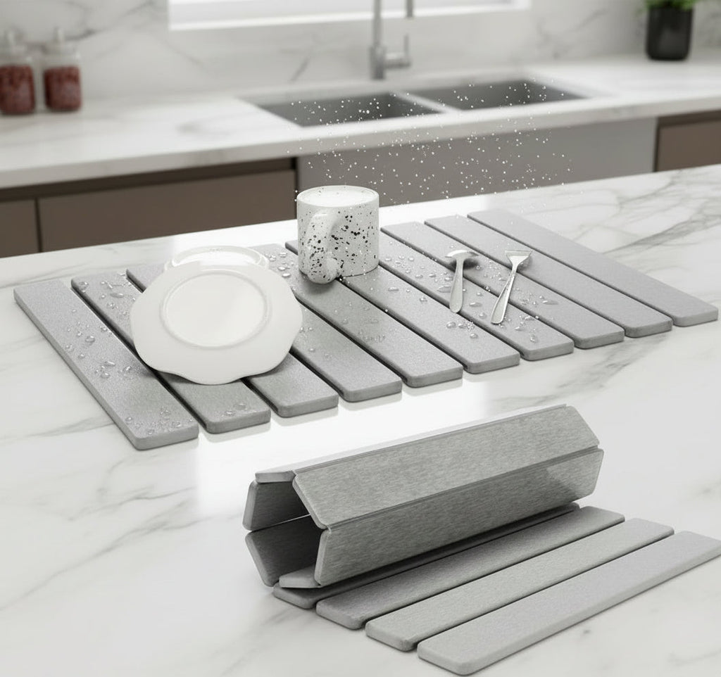 SILICADRY – Instant-Dry Diatomite Stone Mat for Clean, Hygienic Surfaces 0