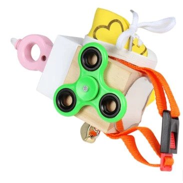 TOYCUBE - Draagbare leerkubus met interactieve activiteiten voor onderweg