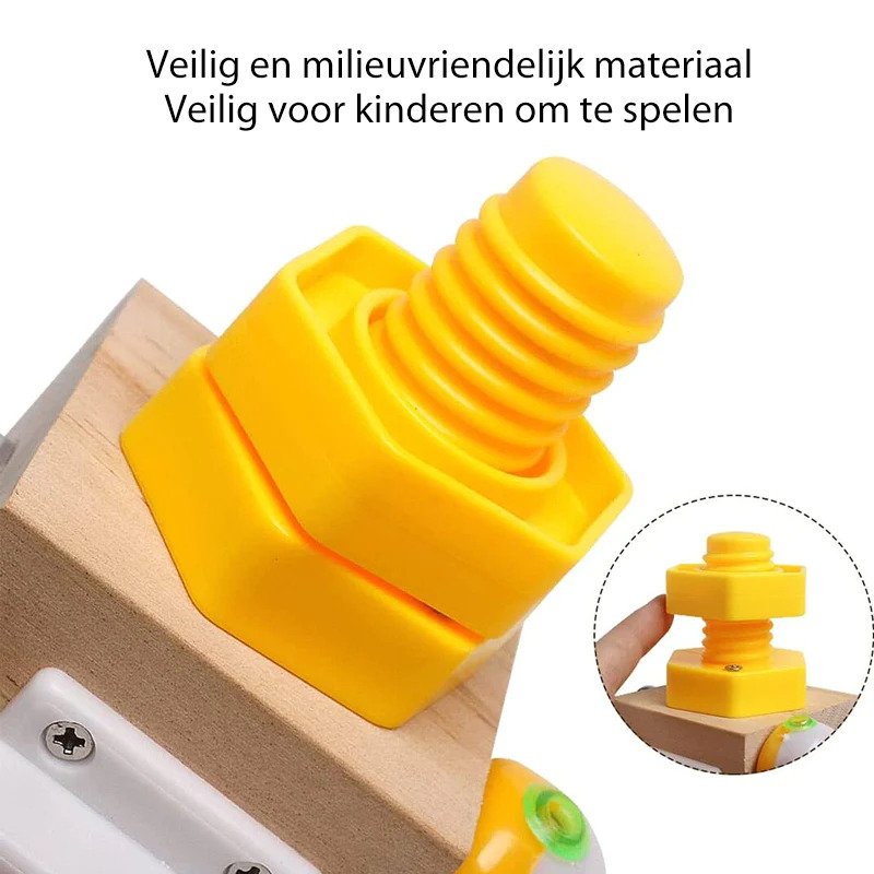 TOYCUBE - Draagbare leerkubus met interactieve activiteiten voor onderweg