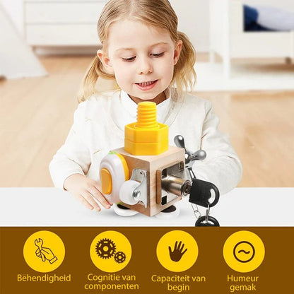 TOYCUBE - Draagbare leerkubus met interactieve activiteiten voor onderweg