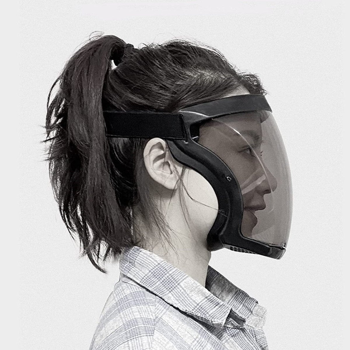 Full Face Shield with Adjustable Fit, Anti-Fog Coating, High-Impact Polycarbonate Protection – Waterproof and Washable-5