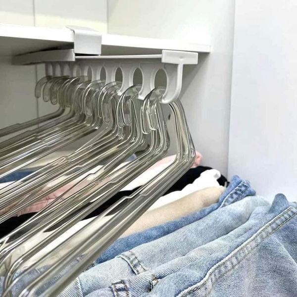 SmartGlide Uittrekrekrekrekrek - Ruimtebesparende kastindeling voor broeken, sjaals, stropdassen - Gemakkelijk Glij Systeem - Stijlvol en Modern Ontwerp