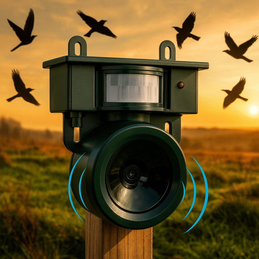 Birdguard Sensor - Répulseur d'oiseaux activé par le mouvement pour les espaces extérieurs calmes