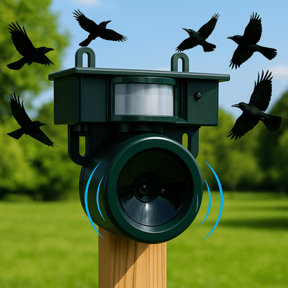 Birdguard Sensor - Répulseur d'oiseaux activé par le mouvement pour les espaces extérieurs calmes