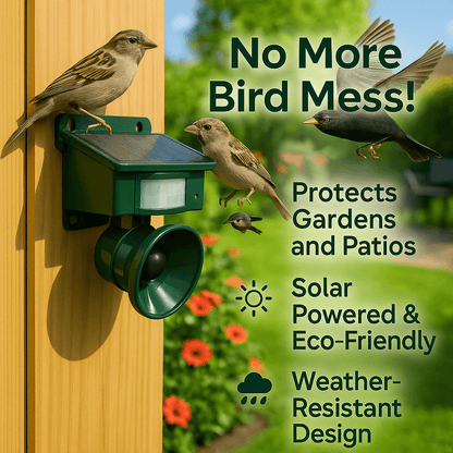 Birdguard Sensor - Répulseur d'oiseaux activé par le mouvement pour les espaces extérieurs calmes