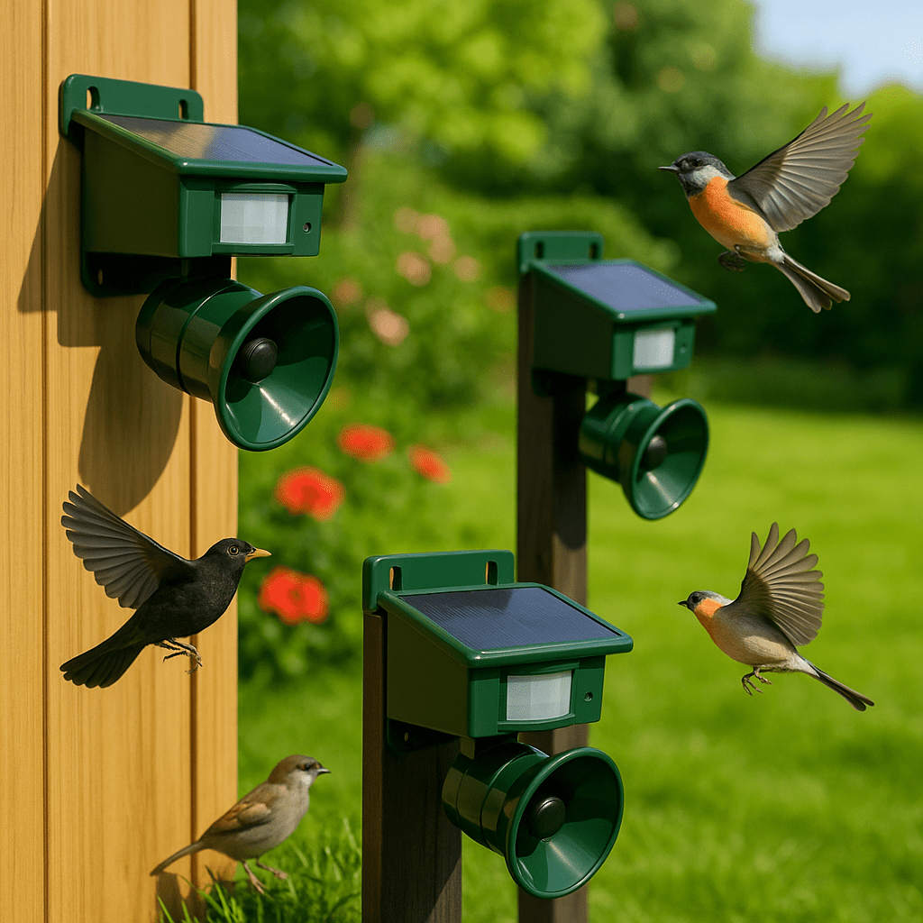 Birdguard Sensor - Répulseur d'oiseaux activé par le mouvement pour les espaces extérieurs calmes