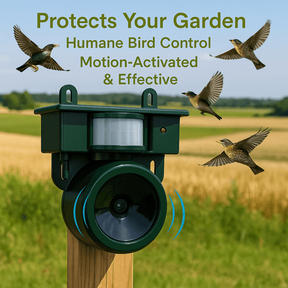 Birdguard Sensor - Répulseur d'oiseaux activé par le mouvement pour les espaces extérieurs calmes