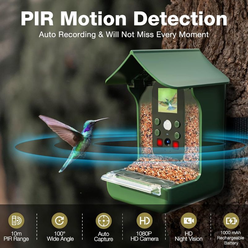 SKYFEED – Smart Bird Feeder with HD Camera for Wildlife Observation 1