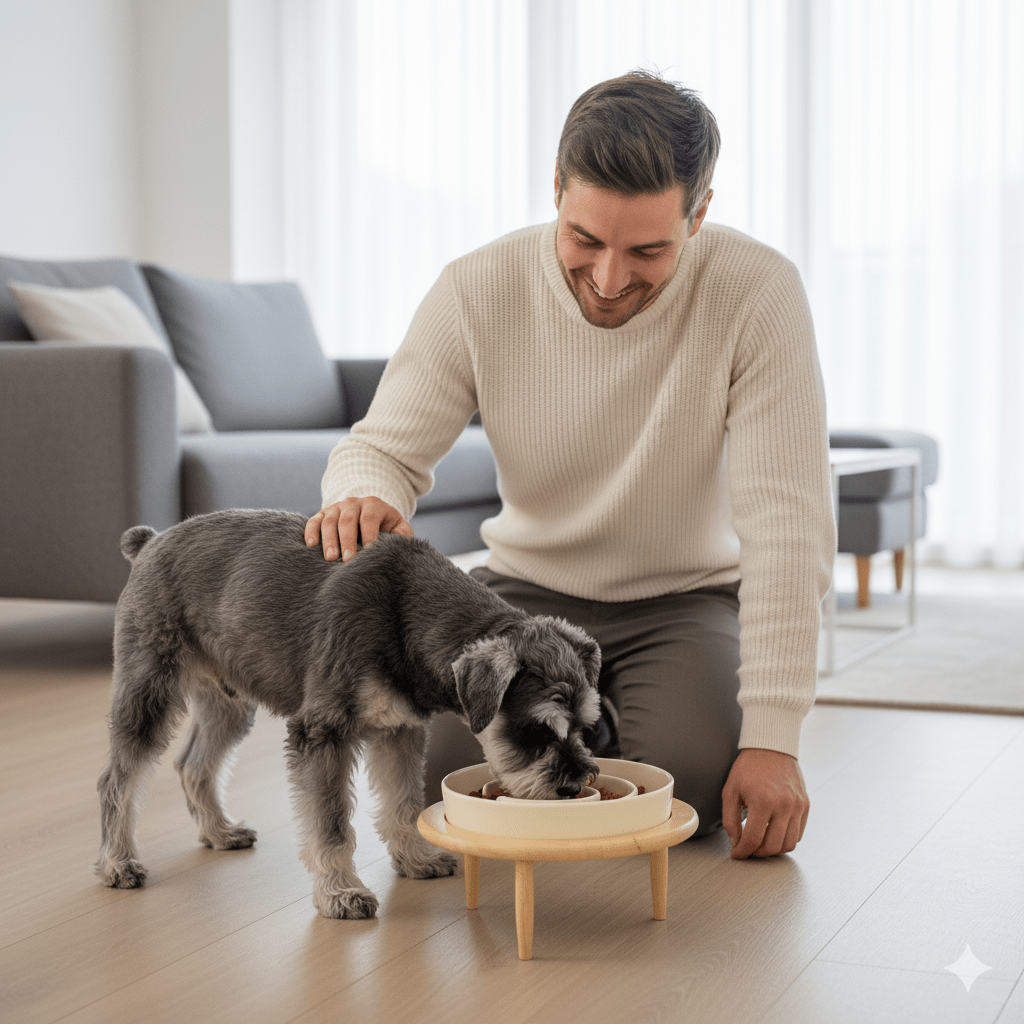 FEEDOFORMA – Bol à alimentation lente en céramique premium pour une digestion saine