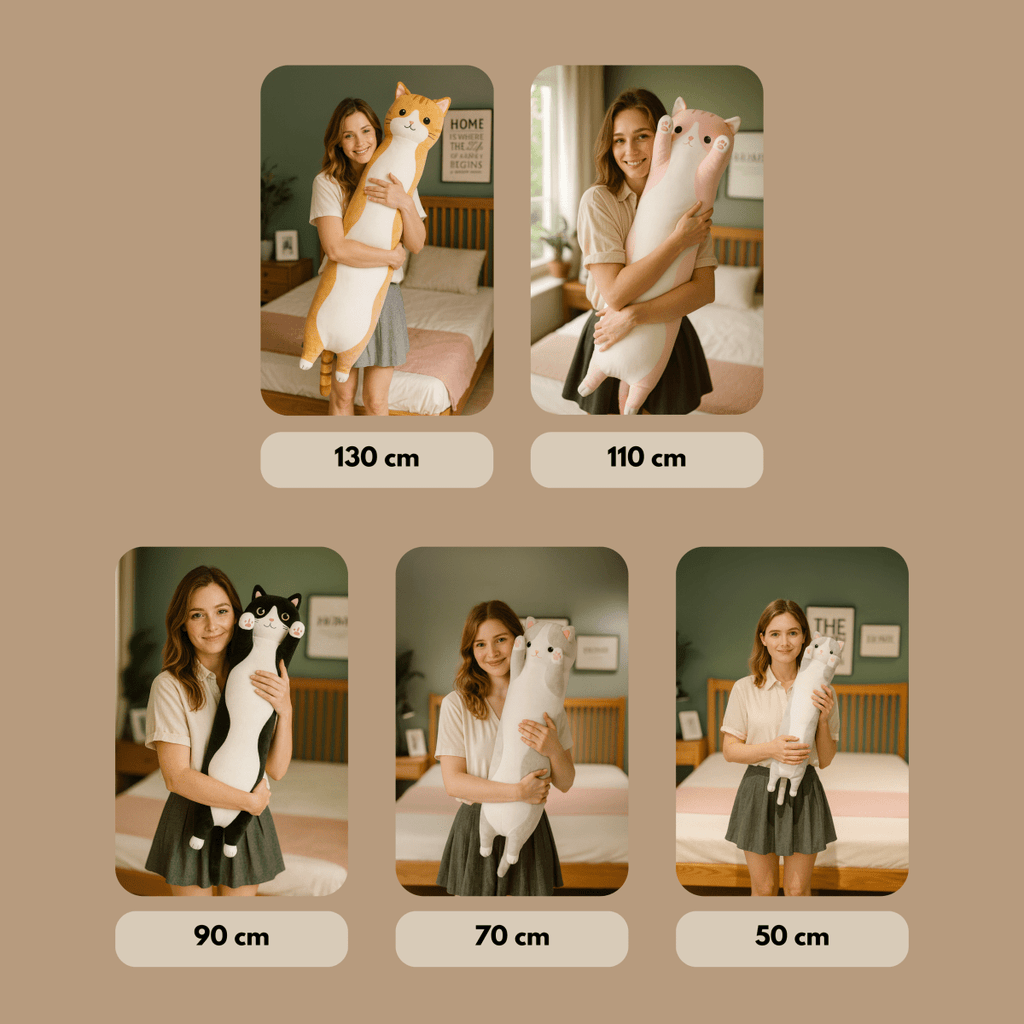 FELINEDREAM – Coussin en peluche douce pour enfants