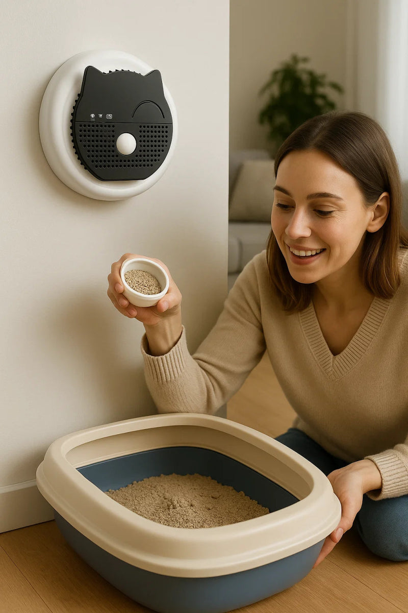 FelineFresh – Granulés désodorisants pour litière de chat, fraîcheur longue durée