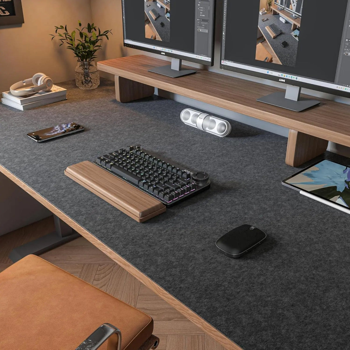 DESKFORM MAT – Protection en feutre structurée pour espaces de travail modernes
