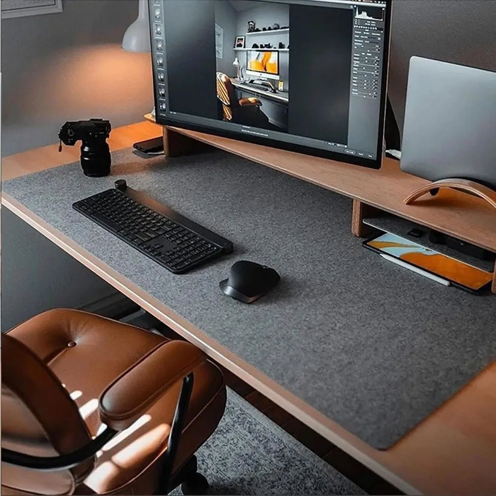 DESKFORM MAT – Protection en feutre structurée pour espaces de travail modernes