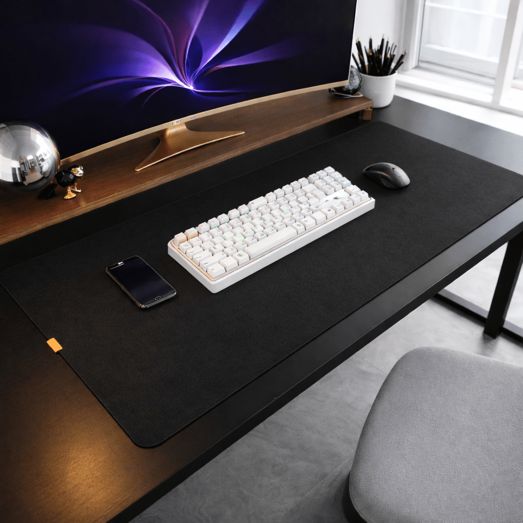 FELTPRO – Grand tapis de bureau en feutre de laine pour un travail fluide et la protection de la table