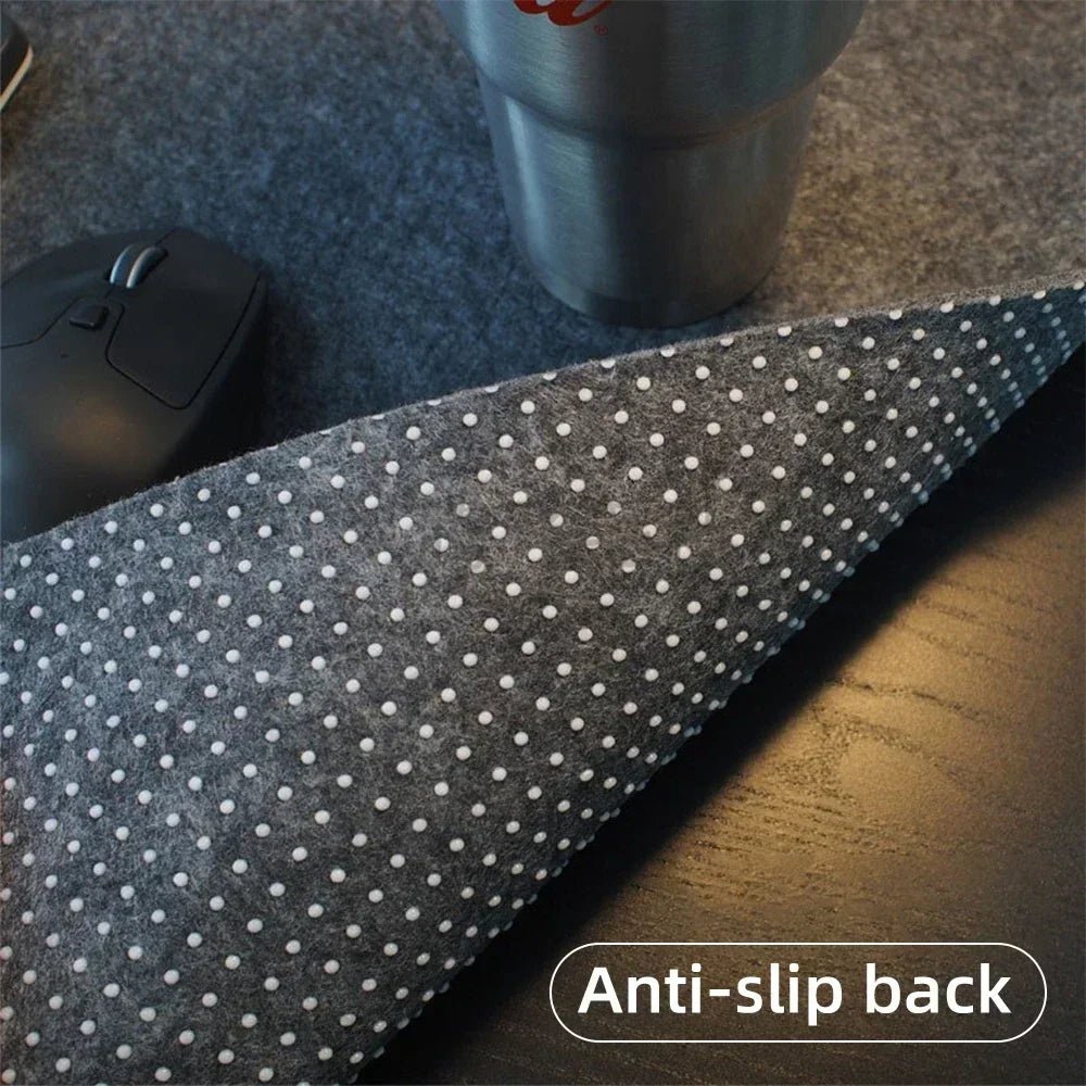 FELTPRO – Grand tapis de bureau en feutre de laine pour un travail fluide et la protection de la table