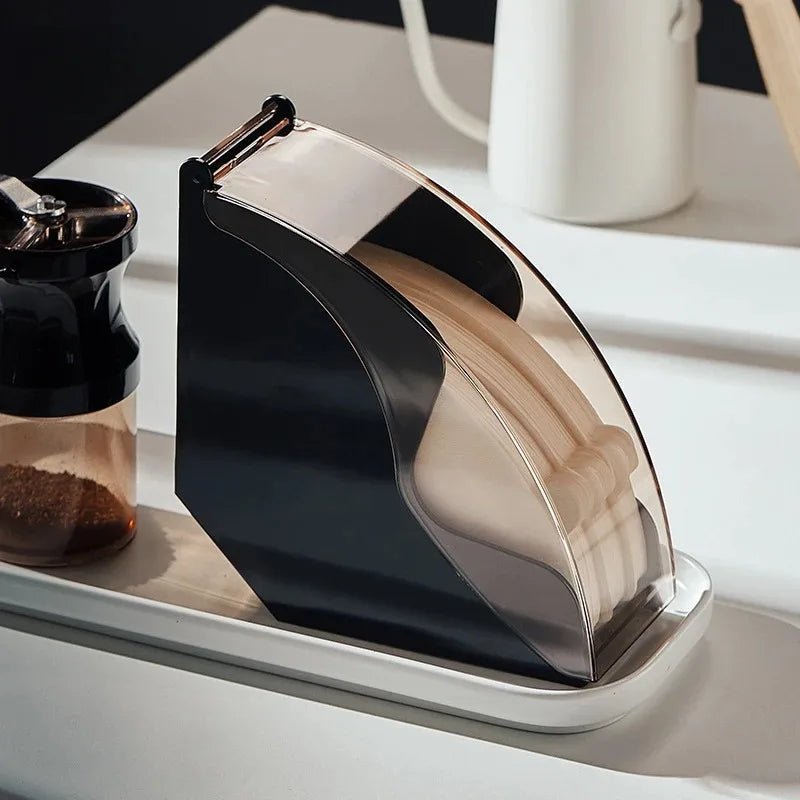 DRIPORA – Elegant Coffee Filter Holder for Hand Brewing with Acrylic Lid 3