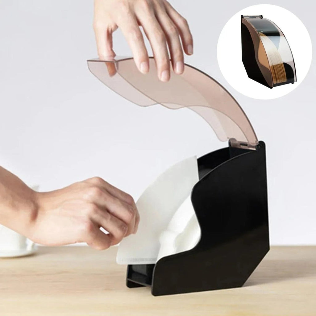 DRIPORA – Elegant Coffee Filter Holder for Hand Brewing with Acrylic Lid 2