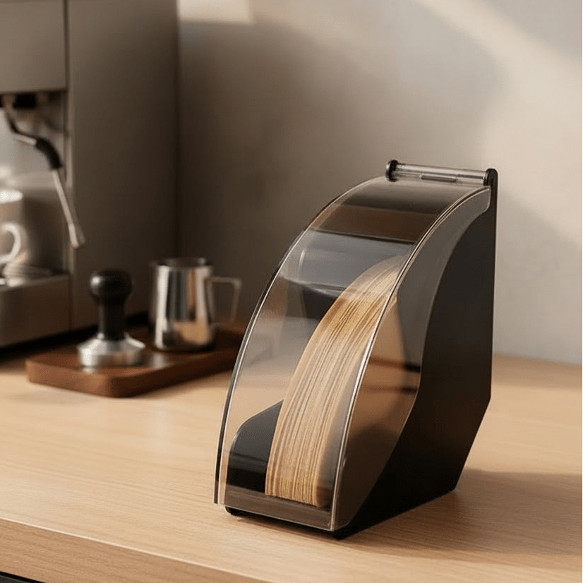 DRIPORA – Elegant Coffee Filter Holder for Hand Brewing with Acrylic Lid 0