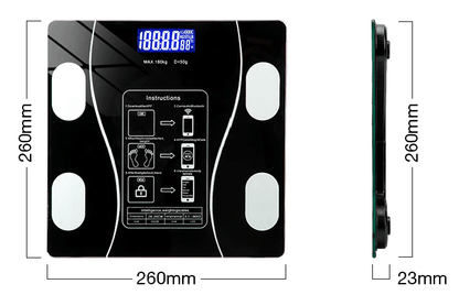  Fitscale body fat scale with app connection - 11 measured values ​​for your health-4