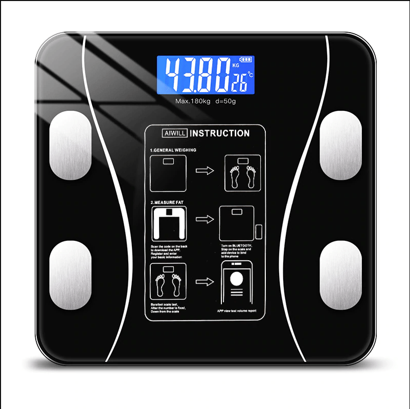  Fitscale body fat scale with app connection - 11 measured values ​​for your health-1