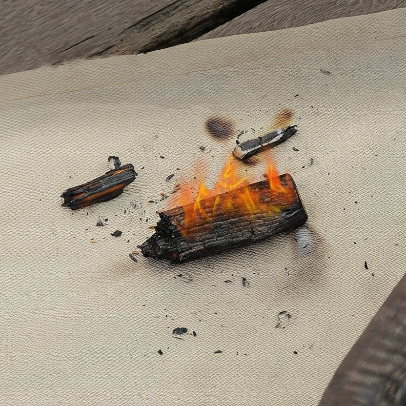 CAMPFIREX Fireproof Fiberglass Heat-Resistant Mat for Outdoor Safety 2