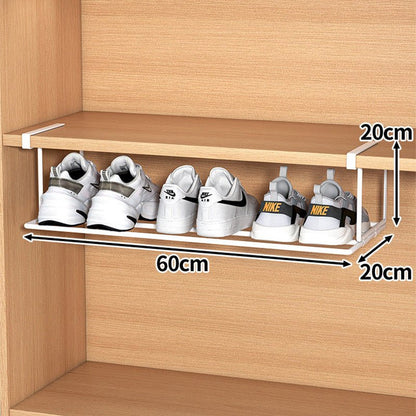 FlexFit Shelf Extension – Adjustable Shoe Cabinet Organizer – Space-Saving Storage Solution – No-Tool Assembly – Fits 40–65 cm