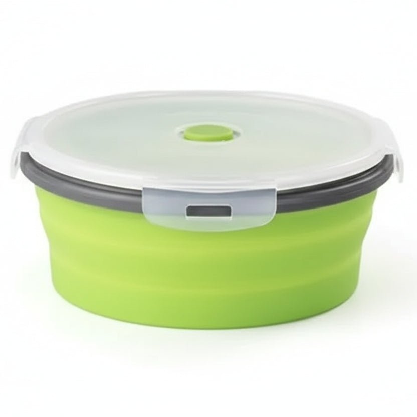 BENTOFLEX – Collapsible Silicone Bento Lunch Box Set, Portable Food Container with Leak-Proof Lid 5