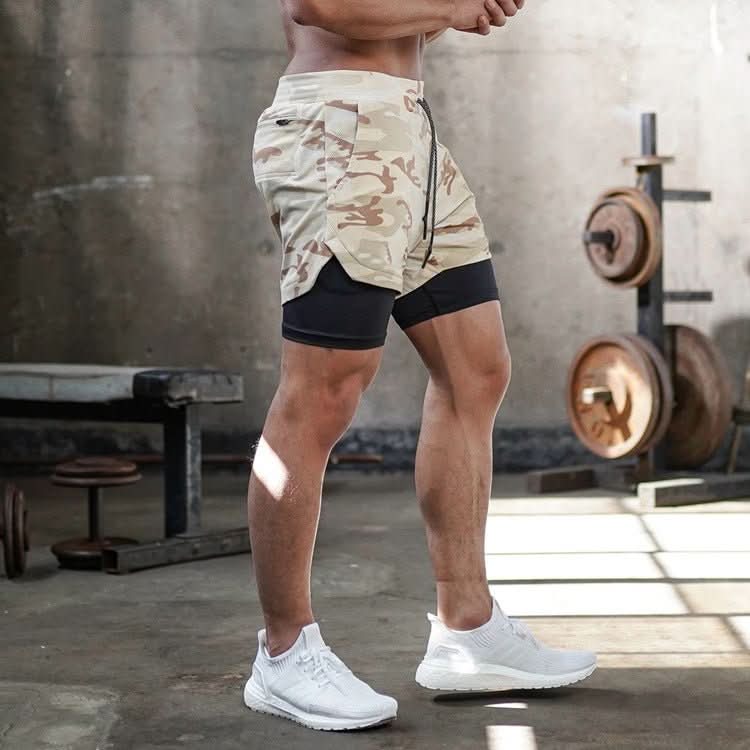 FORCECAMO – Pantaloncini sportivi mimetici da uomo con comfort e flessibilità