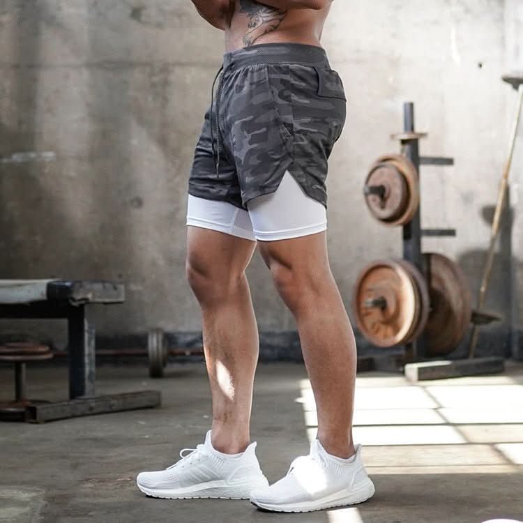 FORCECAMO – Pantaloncini sportivi mimetici da uomo con comfort e flessibilità