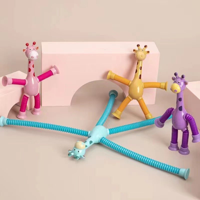 Flexigiraffe - Flexibel rekken en buigen speelgoed voor kinderen - Motorische vaardigheden en creatief spelen