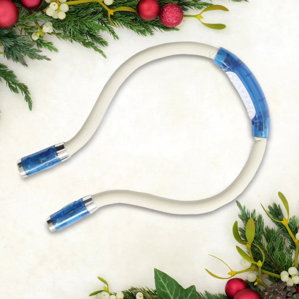 FlexiGlow – Lampada da collo LED flessibile per maglia, artigianato e lettura